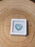 1g Santa Maria Aquamarine heart presented in its individual display box