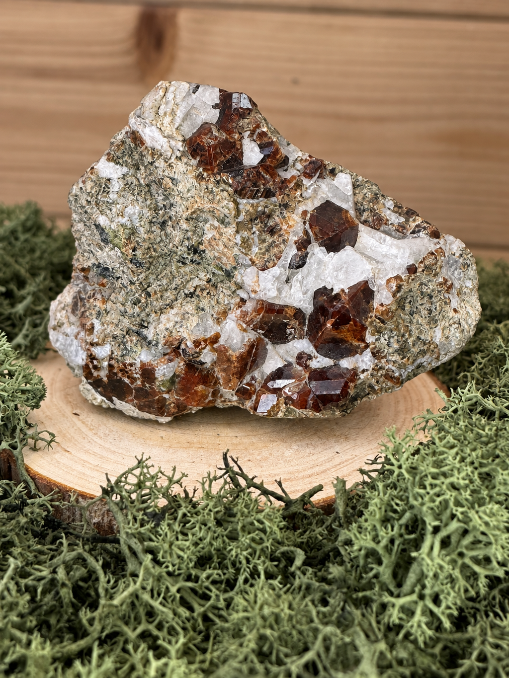 Andradite Garnet with Epidote and Diopside on matrix from Afghanistan, 507g
