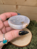 Mink Flower Agate Sphere Holder Bowl