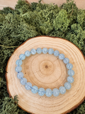 Aquamarine Bead Bracelet