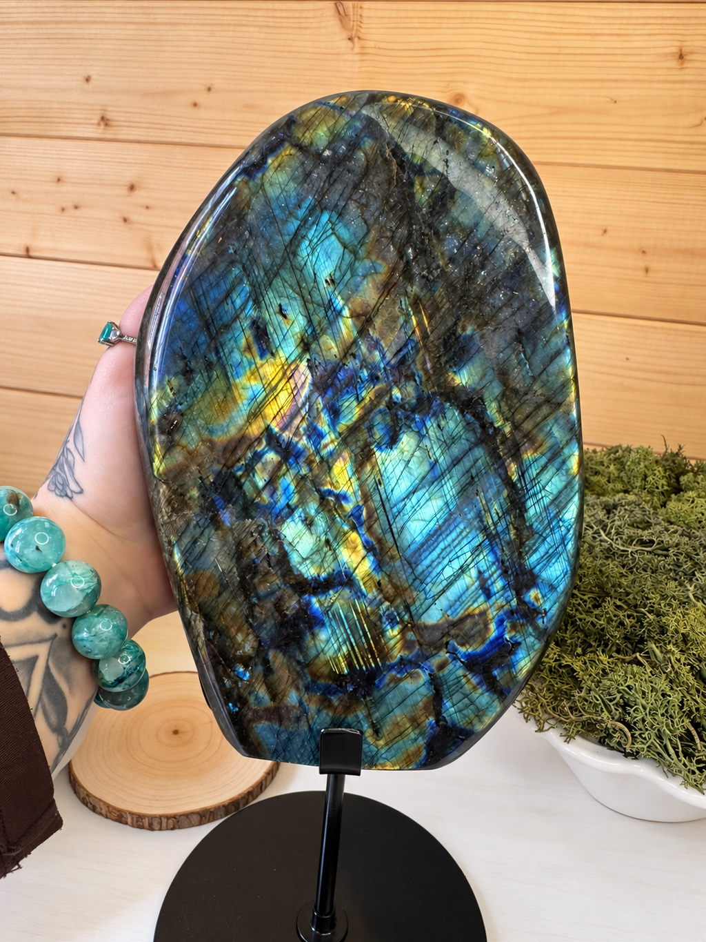 Labradorite Display Freeform on Stand
