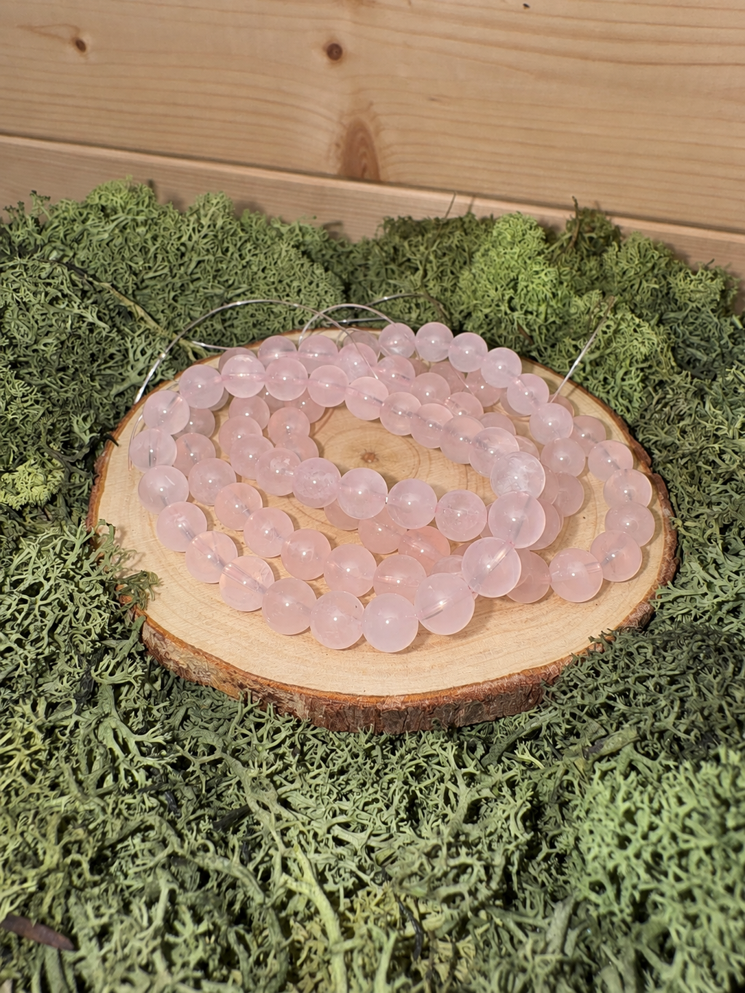 Jelly Rose Quartz Bead Bracelet