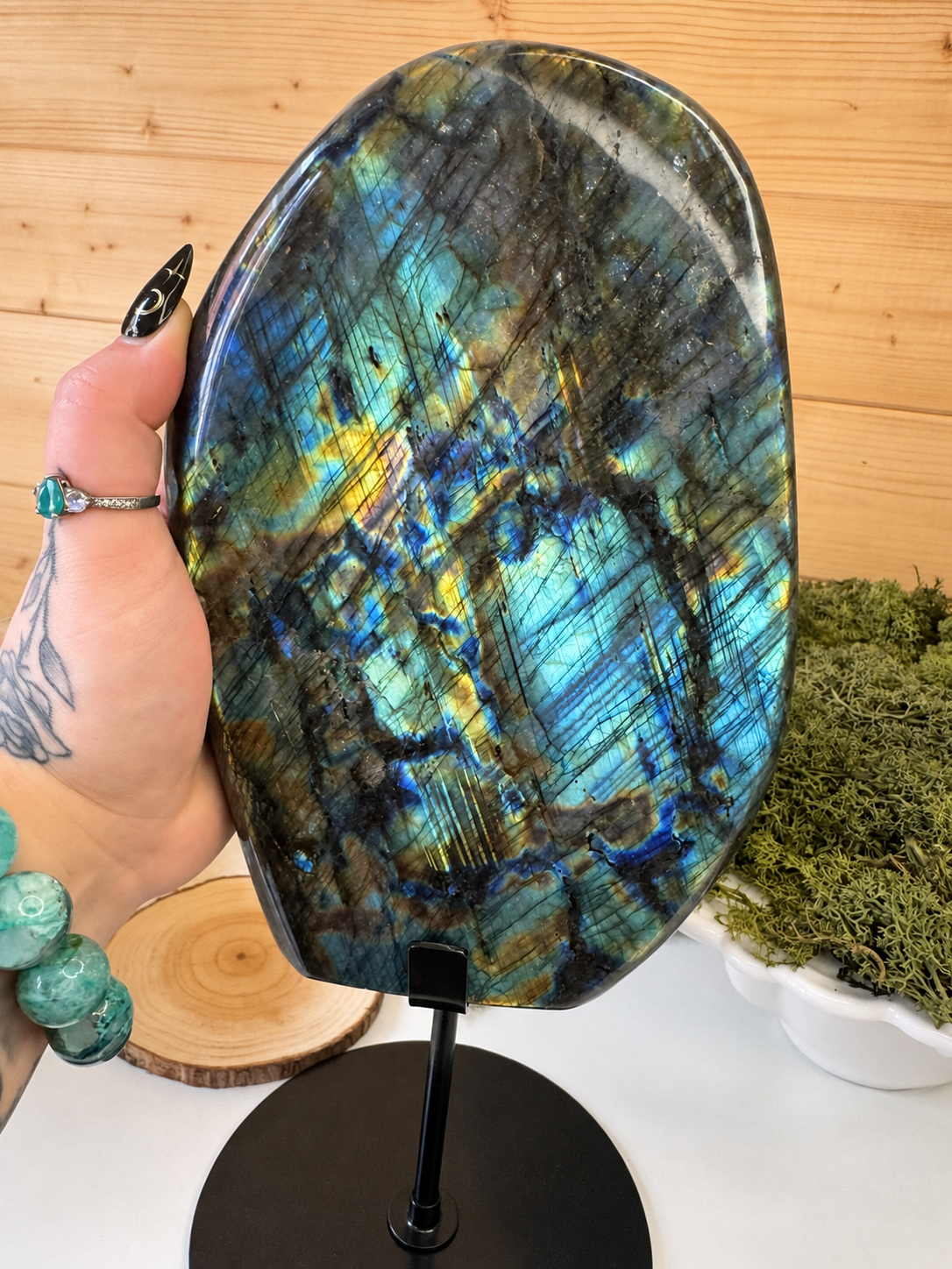 Labradorite Display Freeform on Stand
