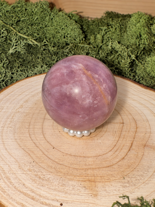 Rare Periwinkle Quartz sphere from Madagascar weighing 59g